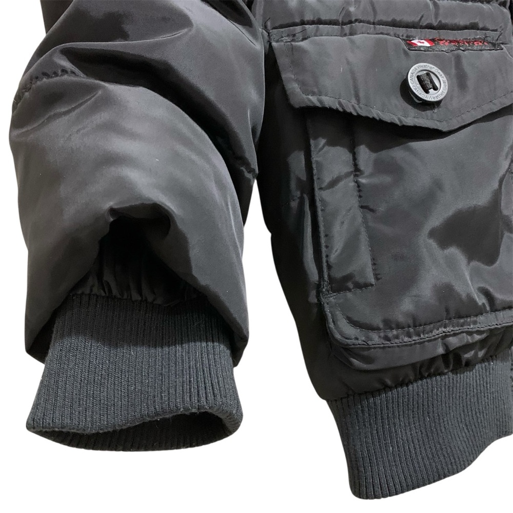 Canada Weather Gear Kids Hooded Jacket Zip Up Button Size Large (14/16) Black - Picture 7 of 9